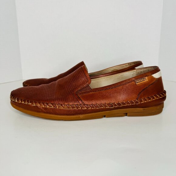 Pikolinos Altet M4K-3117 Brown Calfskin Leather Slip On Loafers Mens 9.5 EU43 Te main image 7